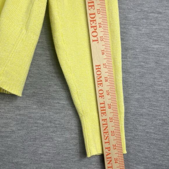 Candace Cameron Bure Yellow Button up Cardigan Medium Canary - Picture 9 of 9